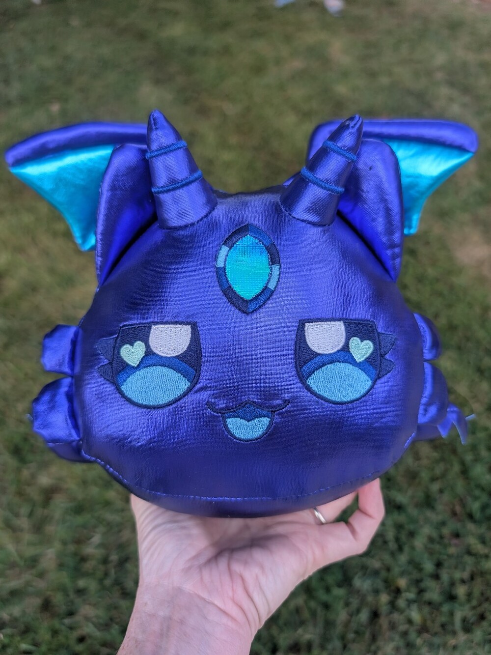 Aphmau Mystery MeeMeows 11" Classic Jewel Sapphire Dragon Cat